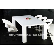 high gloss white dining table